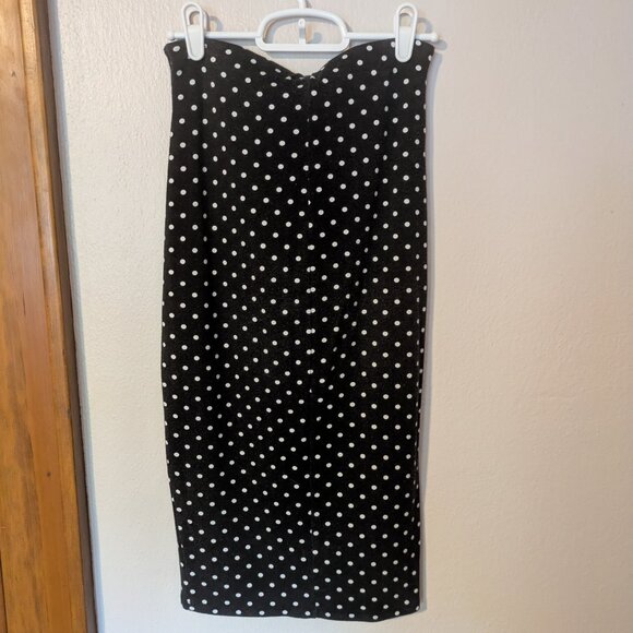 Bailey / 44 | Anthropologie Polka-Dot Jersey Skirt - Picture 2 of 2